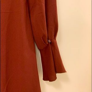 Wilfred Mini-Dress, Size 2, Maroon
